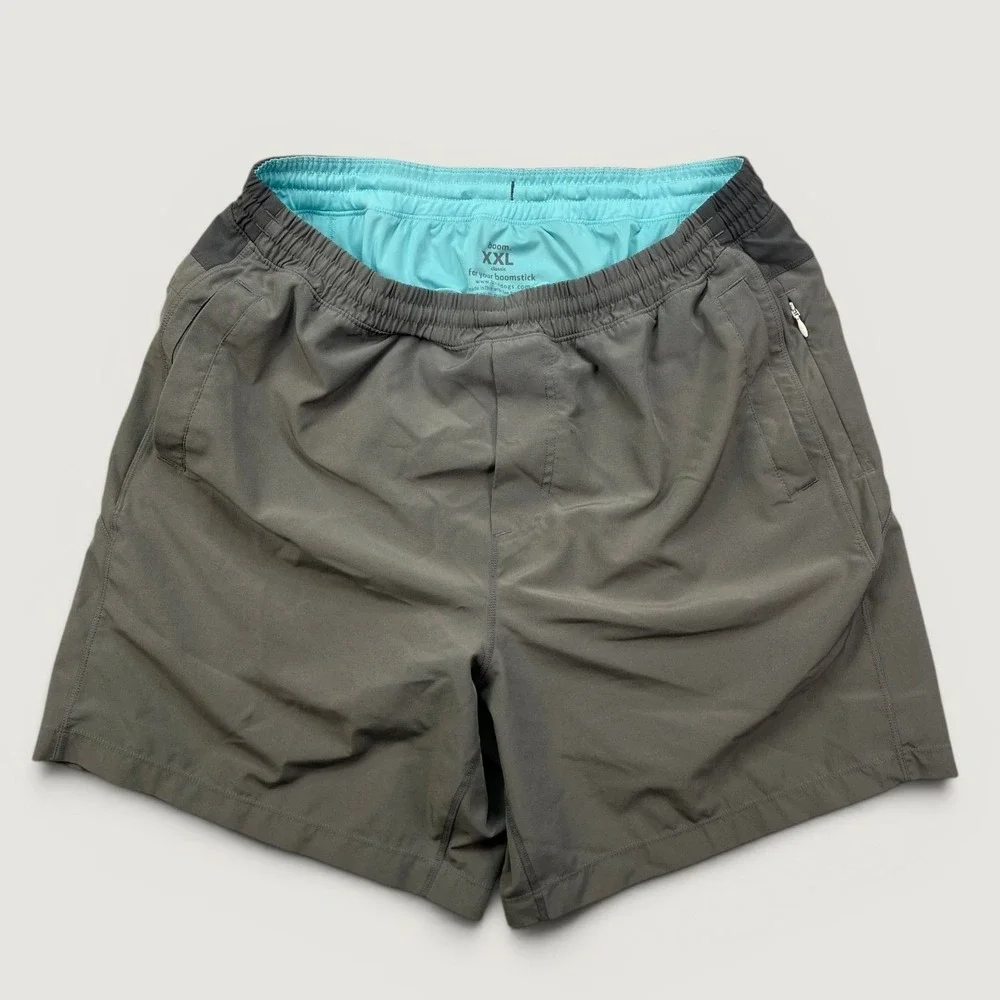 Birddogs Mens XXL Shorts Gray Boom Classic Lined Athletic Gym Workout